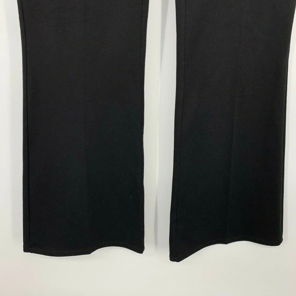 Calvin Klein Pants Womens Size 2 Black Ponte Knit Flare Mid Rise Stretch - Picture 4 of 8